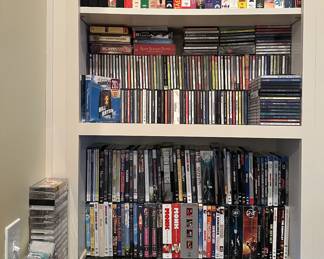 Tons of movies, CDs, cassettes and more!