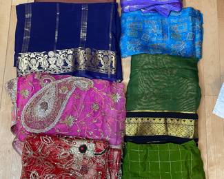 Assorted Indian Sarees and Fabrics