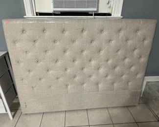 Diamond Tufted Upholstered Headboard