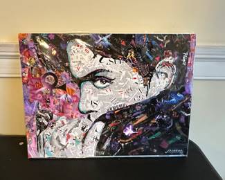 Prince Diamonds and Pearls Collage by Louis Lochead