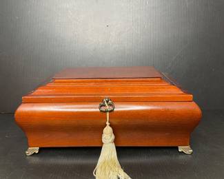 Cherry Wood Music Jewelry Box