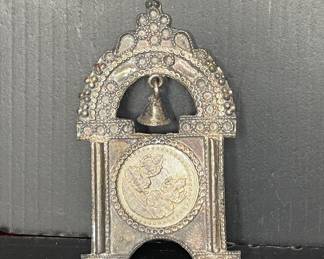 Tibetan Silver Ghau Prayer Box Pendant with Bell