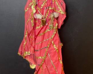 Vintage Indian Dancer Doll with Traditional Attire
