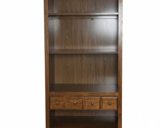Oak Bookcase with Drawers