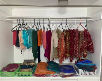 Embellished Sari’s and Scarves