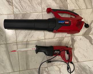 Toro PowerJet Leaf Blower and Skil Reciprocating Saw