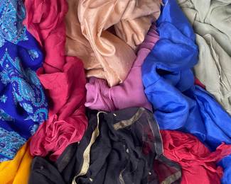 Assorted Silk Fabric Scarves