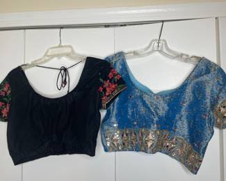 Embroidered Sari Silk Blouses