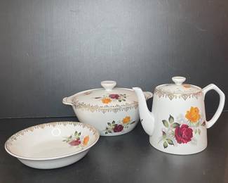 Alfred Meakin Rose Duet Dinnerware Vtg