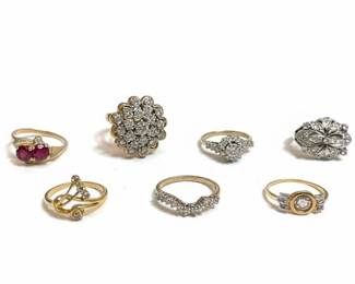 Goldtone Costume Rings