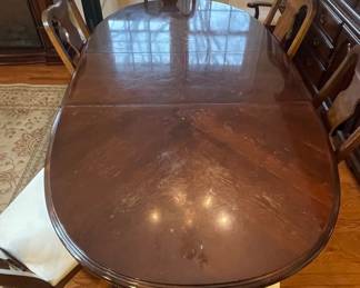 Mahogany Dining Table and Chairs