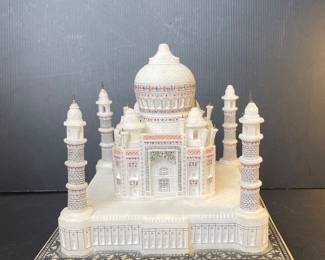 White Marble Taj Mahal Replica