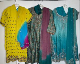 Embroidered Silk Salwar Kameez Outfits