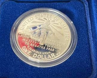 Statue of Liberty Ellis Island Silver Dollars third image