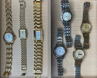 Wristwatches Timex, Citizen, Seiko