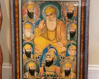 Sikh Gurus Framed Print