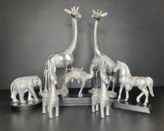 SilverTone Safari Animal Figurines