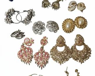 Vintage and Contemporary Fashion Earrings second image