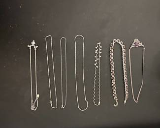 Assorted Sterling Silver Necklaces