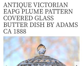 Perfect condition for this Victorian Butter Dish