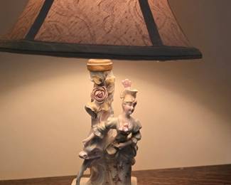 Vintage Figurine Lamp