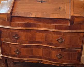 Incredible 19th Century Burled Walnut Desk!!
