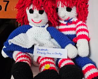 RAGGEDY ANN AND ANDY DOLLS