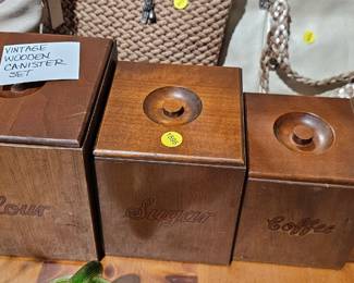WOODEN CANISTERS