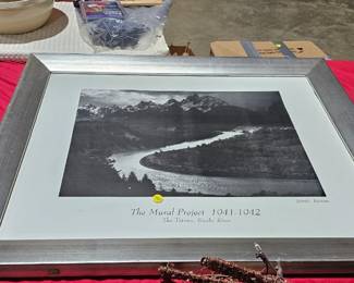 FRAMED ANSEL ADAMS PICTURE 