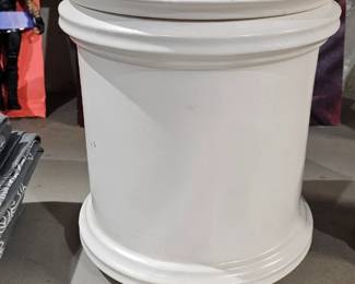 MCCOY LARGE WHITE CANISTER VINTAGE