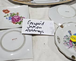 OCCUPIED JAPAN ASHTRAYS