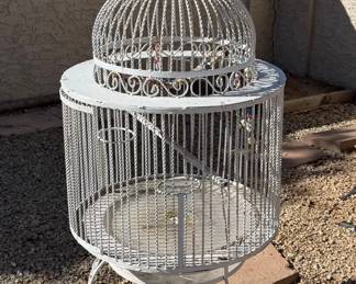 Large White Bird Cage