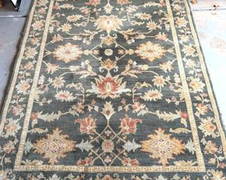 Dark Green 5x7 Wool Rug