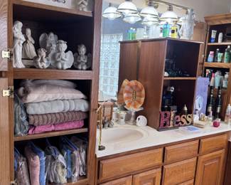 angel collection, towels, Avon bottles