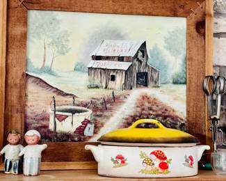 Vintage MCM Merry Mushrooms