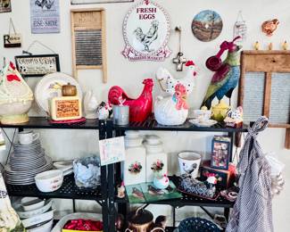 rooster, country, washboard, cocacola decor