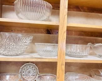 cut glass bowls and serve ware