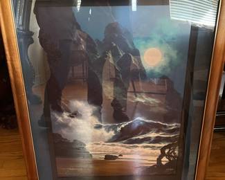 Roy Gonzalez Tabora  'When the Night Calls' limited edition print (47/475) (3' 2'5") Very collectible