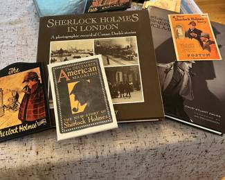 Sherlock Holmes books...other items..he was a big collector