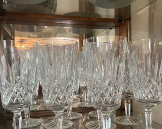 Large collection of crystal Waterford glasses....a small sample