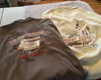 Vintage Tommy Bahama Shirts..Cigar Labels (L & XL)