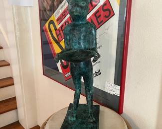 Diego Giacometti style Statue 'le chat maitre d'hotel'