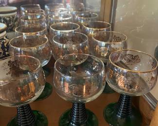 All in excellent condition...vintage Roemer Bocking wine glasses/German