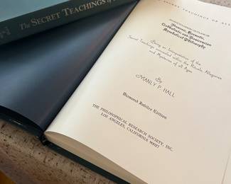 "The Secret Teachings of all Ages" by Manly P. Hall (Diamond Jubilee Edition)  Rare