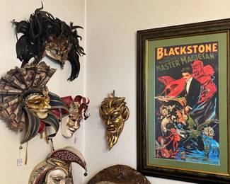 Collection of vintage Venetian Masks