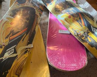 This is a small example of skate board boards.  We have many more..never used...