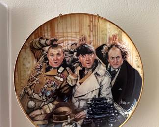 The Three Stooges "You Natzy Spy!" Collector Plate by Franklin Mint
