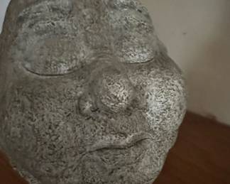 Stone Face Sculpture