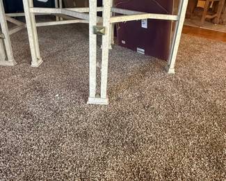 Vintage Faux Marble Painted Side Table