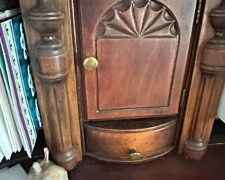 Chippendale Style Mahogany Bonnet-Top Secretary Desk